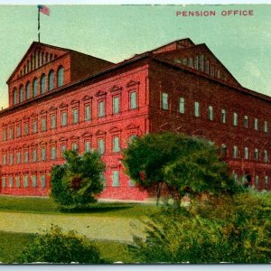 c1910s Washington DC US Capitol Pension Office Souvenir Postcard Litho Photo A41