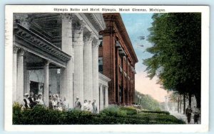 MOUNT CLEMENS, Michigan MI ~ Olympia Baths HOTEL OLYMPIA 1918 Postcard