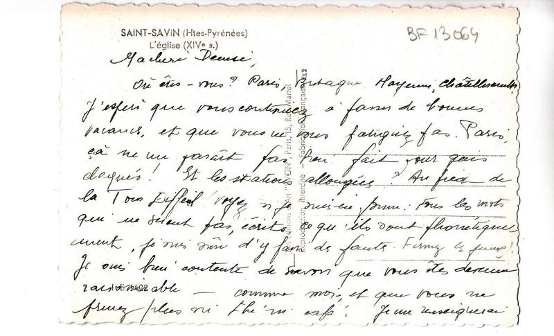 BF13064 saint savin l eglise  france front/back image