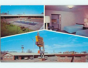 Unused Pre-1980 OLD CARS & SAHARA SANDS MOTEL & RESTAURANT Tucumcari NM u6745@