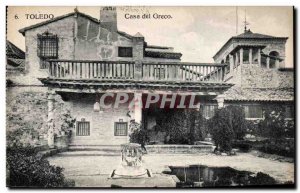 Old Postcard Spain Spain Espana Toledo Casa del Greco