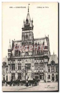 Old Postcard The Compiegne Hotel de Ville