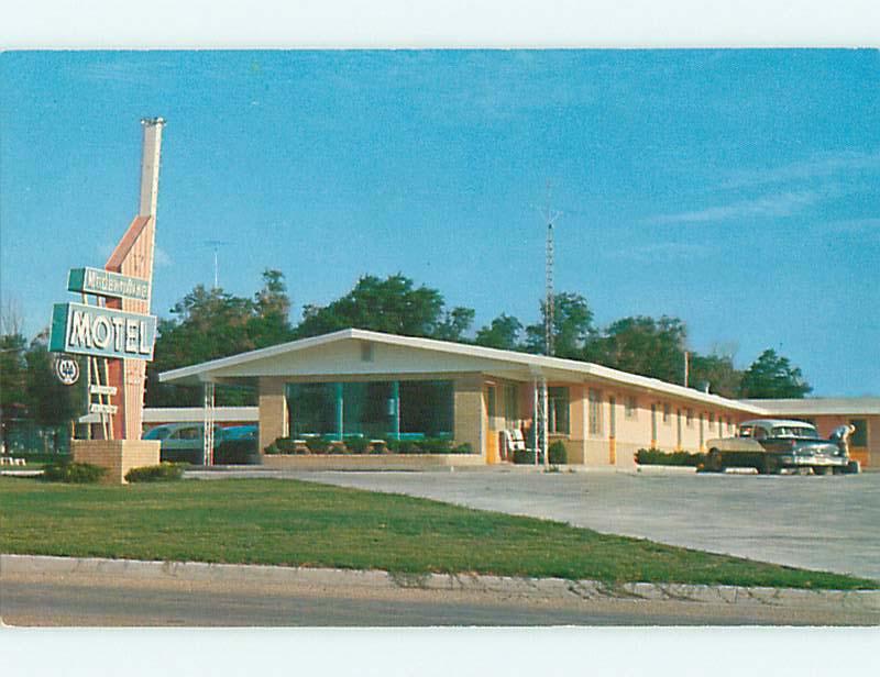 Unused Pre-1980 OLD CARS & MODERNAIRE MOTEL Smith Center Kansas KS u3650