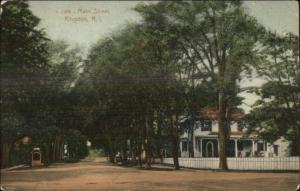 Kingston RI Main St. c1910 Postcard #3