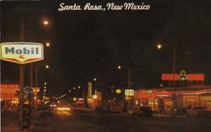 New Mexico Santa Rosa Route 66 At Night