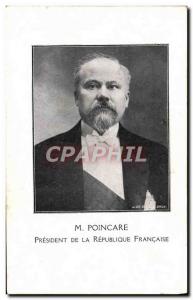 Old Postcard Raymond Poincare President of the Republic