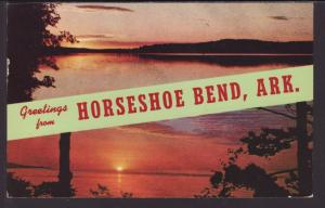 Greetings From Horseshoe Bend,AR Postcard BIN