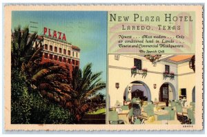 1941 New Plaza Hotel Laredo Texas TX Posted Vintage Multiview Postcard