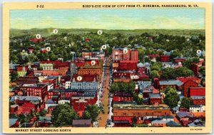 M-60065 Bird's-Eye View Of City From Fort Boreman Parkersburg West Virginia