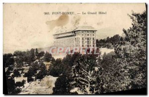Old Postcard Font Romeu Grand Hotel