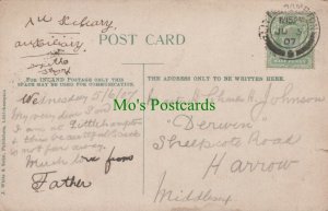 Genealogy Postcard - Johnson - Sheepcote Road, Harrow, Middlesex RF6798