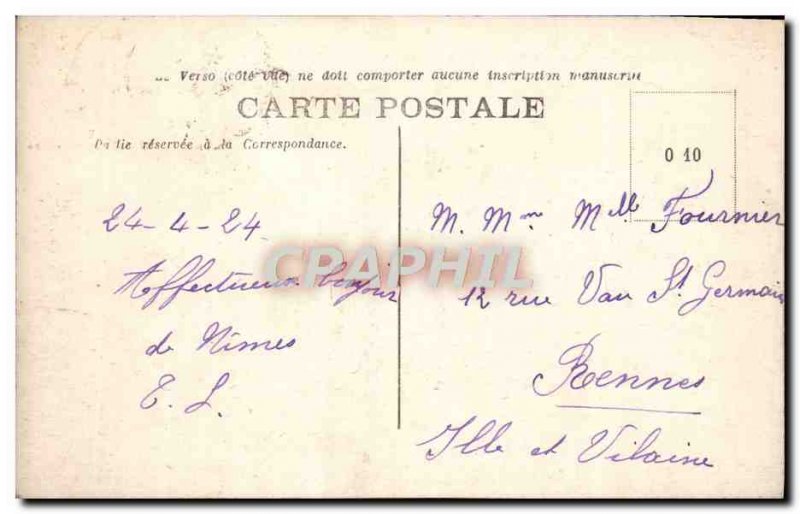 Old Postcard Nimes Les Arenes Exterior View