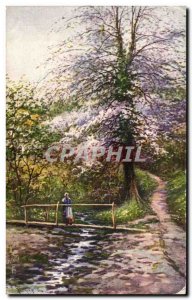 Old Postcard Fantasy Landscape