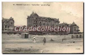 Postcard Old Pornichet Family Hotel took the Beach