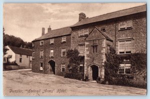 Somerset England Postcard Dunster Luttrell Arms Hotel c1910 Antique Unposted