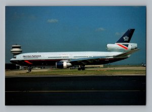 Aviation Airplane Postcard British Airways Airlines Douglas DC-10-30 BH8