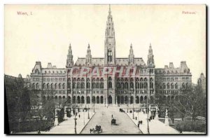 Old Postcard Wien Rathaus