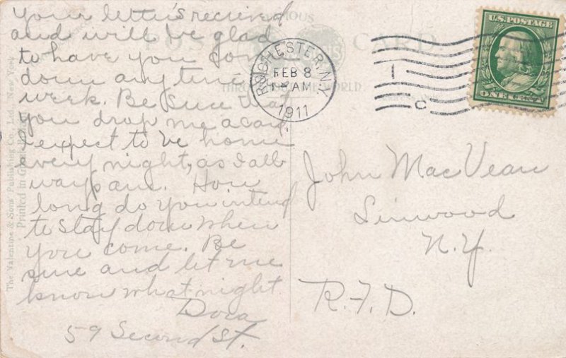 Rochester NY New York St. Bernard's Seminary - Valentine and Sons - pm 1911 - DB