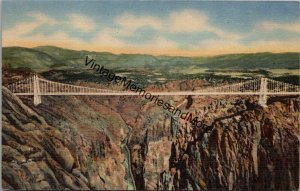 Panorama of the Royal Gorge CO Postcard PC333