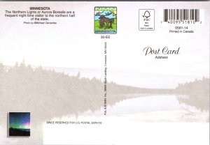 Northern Lights Aurora Borealis Minnesota Postcard