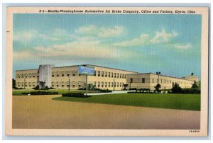 Elyria Ohio OH Postcard Bendix-Westinghouse Automotive Air Brake Company c1940's