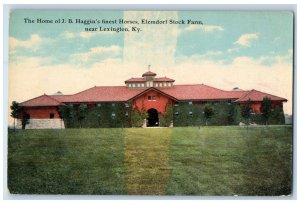 The Home Of J. B. Haggin's Finest Horses Elemdorf Stock Farm KY Postcard