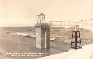 North Platte Nebraska Outlet Towers Reservoir Real Photo Antique Postcard K13169