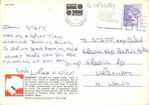 B103091 torquay harbour by night devon    uk