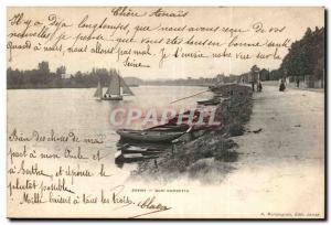 Old Postcard Juvisy sur Orge The Seine Quai Gambetta