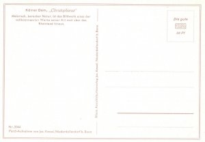 Postcard Kolner Dom Christophorus Statue Christopher Cathedral Cologne Germany