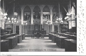 Netherlands Nieuwe Statenzaal Zwolle Vintage Postcard 09.37