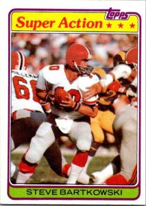 1981 Topps Football Card Steve Bartowski Atlanta Falcons sk10268