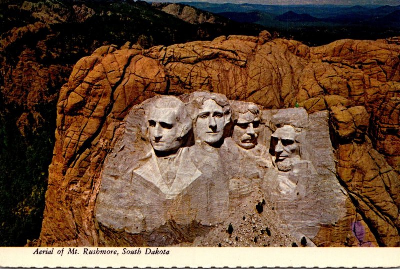 South Dakota Black Hills Mount Rushmore Aerial View