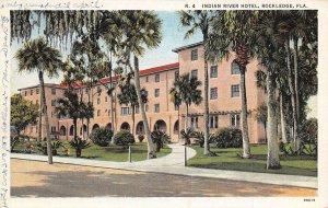 Indian River Hotel Rockledge Florida 1932 linen postcard