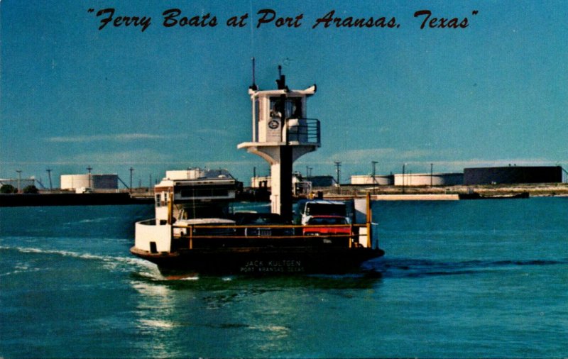 Ships Ferry Boat Jack Kultgen At Port Araansas Texas