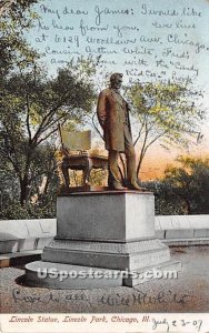 Lincoln Statue, Lincoln Park - Chicago, Illinois IL  