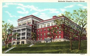 Methodist Hospital UnityPoint Health Building Peoria Illinois IL Postcard