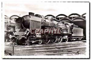 Postcard Old Train Locomotive SNCF