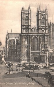 Vintage Postcard West Towers Westminster Abbey Collegiate Church of Saint Peter