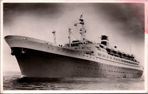 SS Statendam Ship Hoek van Holland Vintage RPPC C016