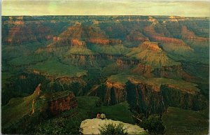 Powell Point Grand Canton National Park Arizona AZ Aerial View Postcard VTG UNP 