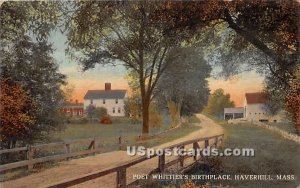 Poet Whittier's Birthplace - Haverhill, Massachusetts MA