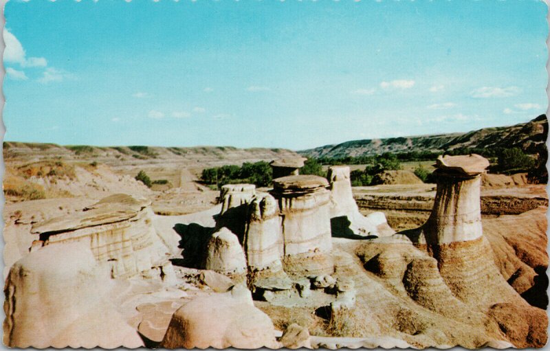 Hoodoos Drumheller Alberta AB Unused Vintage Postcard F15