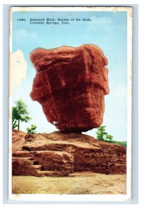Cartão postal vintage Garden Of The Gods, Colorodo Springs, Colo. F143E-