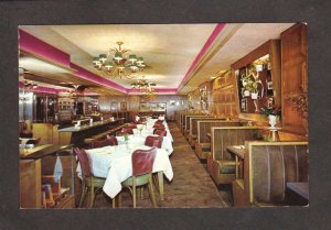 IL Green Mill Cafe Restaurant Dining Room Bloomington Illinois Postcard