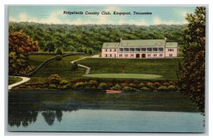 Vintage 1940's Advertising Postcard Ridgefields Country Club Kingsport Tennessee