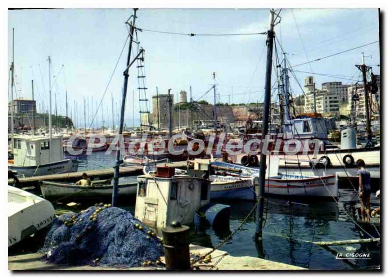 Modern Postcard Marseille Vieux Port
