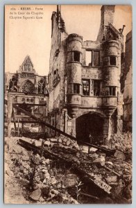 Army Infantry Postcard - WW1 World War 1 - Reims Chapter Square Gate