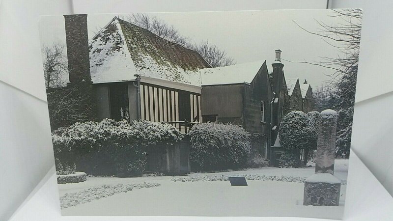 Vintage Postcard Prittlewell Priory Essex Priors Chamber & Crowstone Winters Day