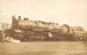 Railroad 3002 Real Photo Railroad, Train Postcard